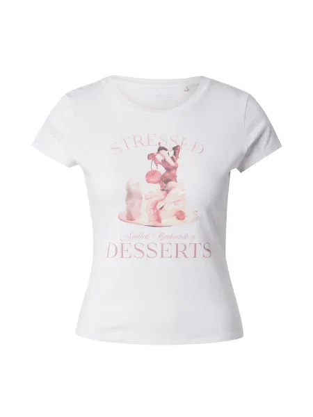 GUESS Tricou VINTAGE GIRL R5 alb