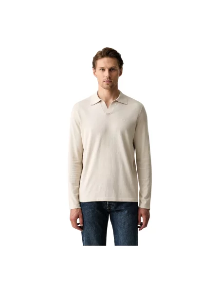 Marc O'Polo sweter z bawełną beżowy