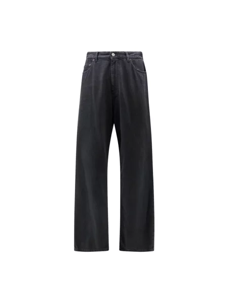 Szerokie jeansy Mm6 Maison Margiela czarne