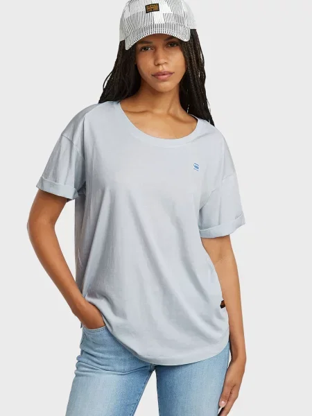 Футболка G-star Raw блакитна