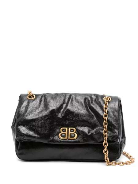 Colier Balenciaga cu bretele negru