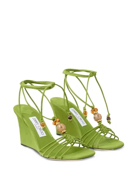 Sandale Jimmy Choo cu pană verde