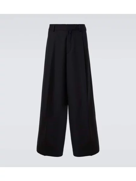 Pantaloni Dries Van Noten de lână negru