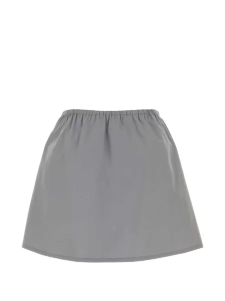 Fusta mini Miu Miu cu cordon gri