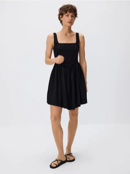 Reserved Мінісукня з додаванням чорний