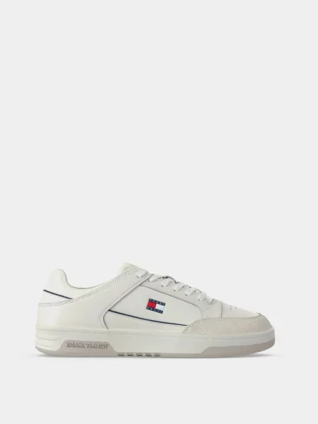 Кожаные повседневные кроссовки Tommy Hilfiger белые