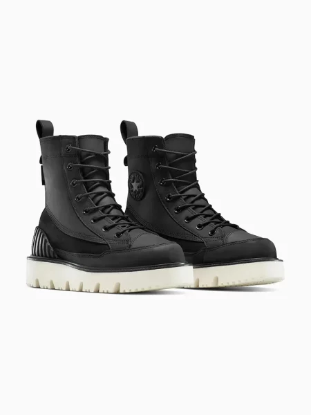 Vodotesný členkové topánky Converse z nubuku čierna