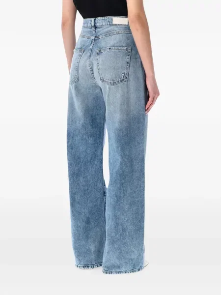 Blugi cu picior larg Icon Denim albastru