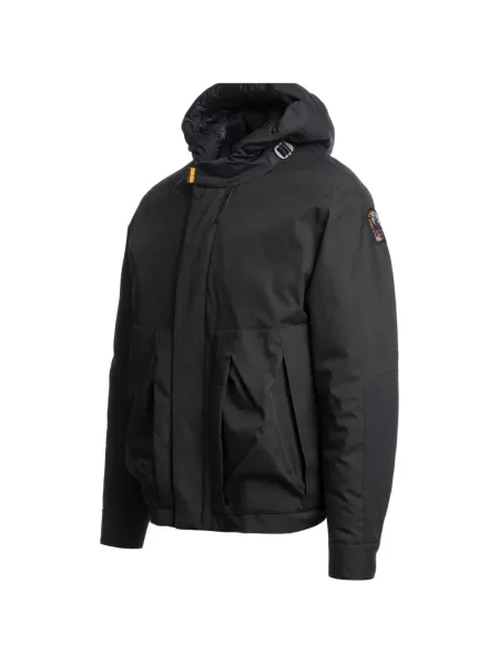 Geacă cu puf Parajumpers cu glugă negru