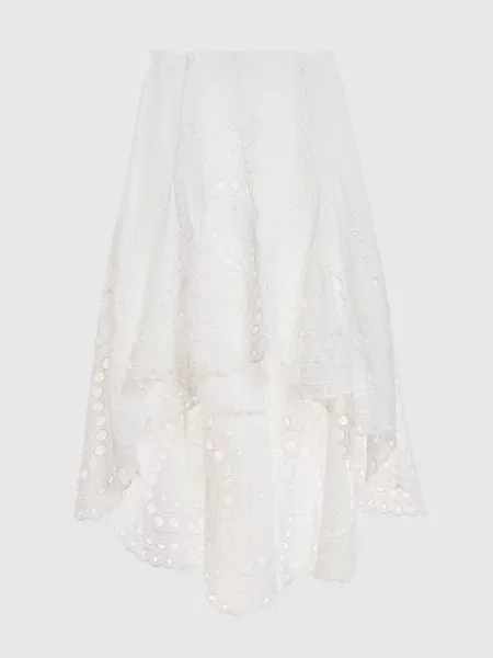 Асиметрична спідниця Finn Charo Ruiz біла
