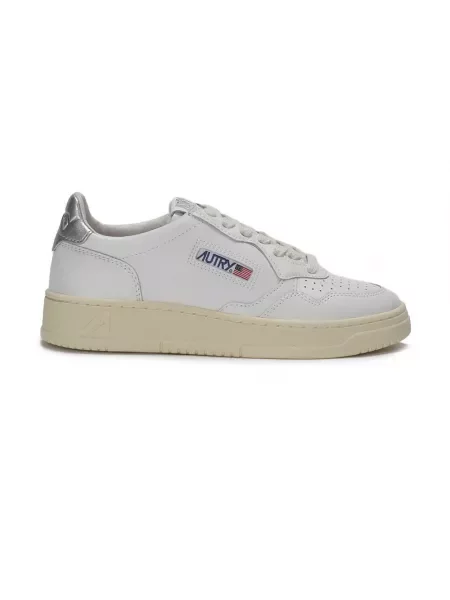 Sneakers Autry Medalist Low Wom Leat/ Leat White/ Silver EUR 36 białe