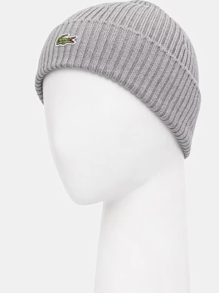 Lacoste căciulă de lână gri