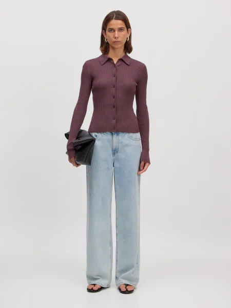 EDITED Tricou Yvana burgundy roșu