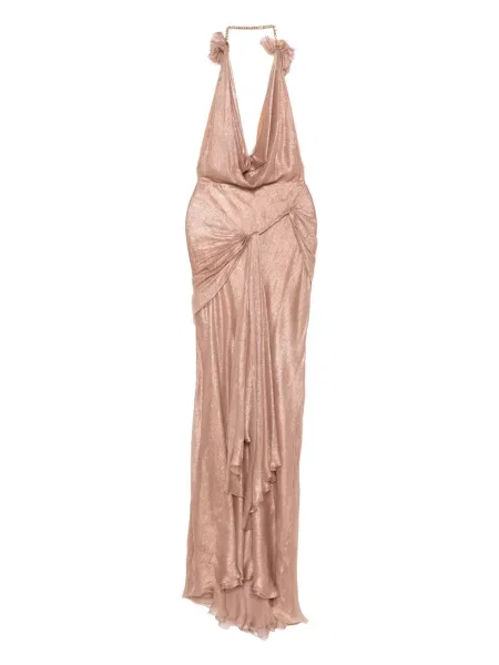 Rochie Maria Lucia Hohan drapată de costum maro