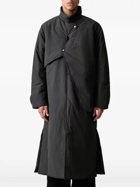 Palton Heliot Emil asimetric negru