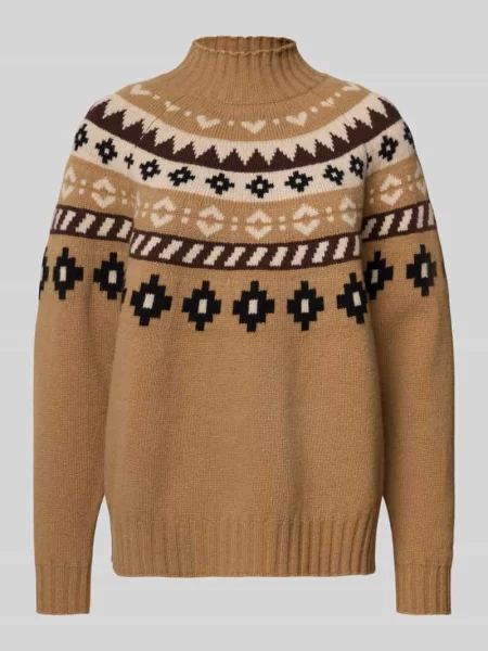 Sweter o kroju regular fit z dzianiny z czystej żywej wełny model ‘HARDY’ Weekend Max Mara