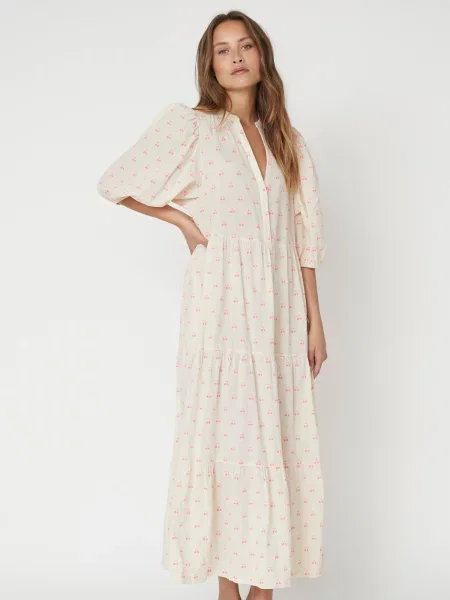 Co'couture Rochie Cherry Floor / rosé roz