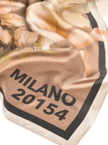 Fular Fiorucci de mătase cu imagine