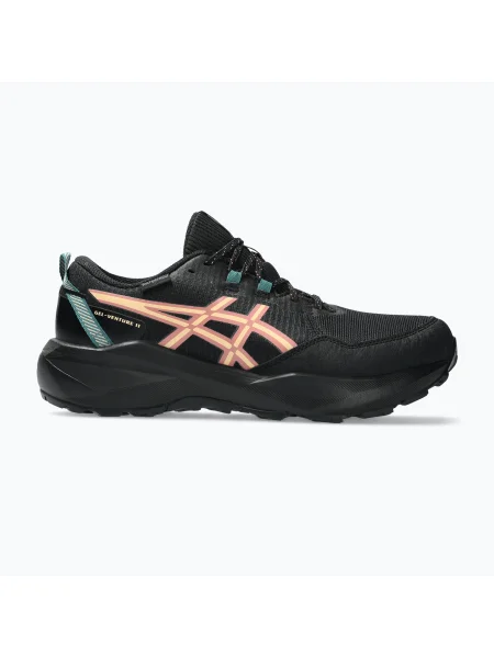 Női futócipő ASICS Gel-Venture 11 Waterproof black/apricot crush. Méret: 39 EU fekete
