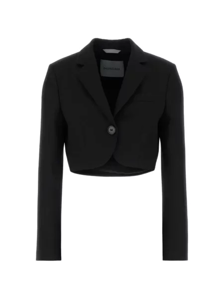 Decupat geacă Balenciaga negru