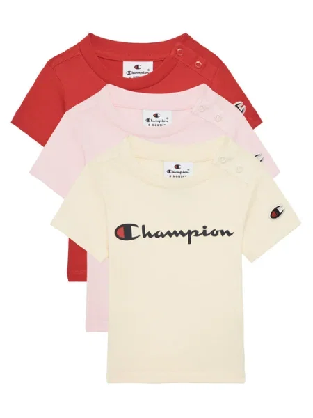 Champion 3 db póló Színes piros