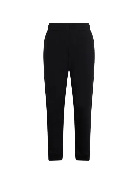 Pantaloni Moschino alergare cu autograf negru