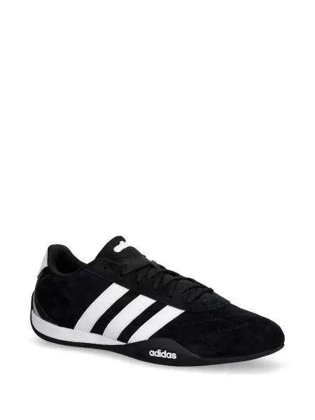 Τρέξιμο παντελόνι Adidas από διχτυωτό slip-on μαύρο