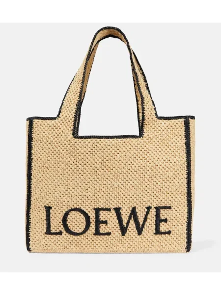 Чанта Loewe цепка бежово