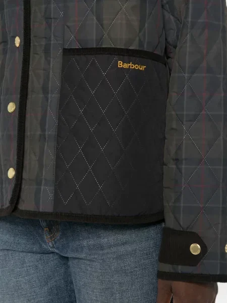 Καρό καπιτονέ μπουφάν Barbour με σχέδιο πράσινο