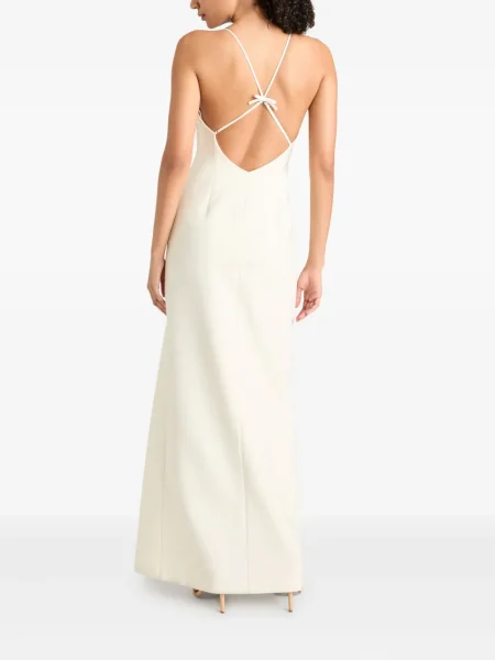 Rochie maxi Cinq A Sept cu funde de costum