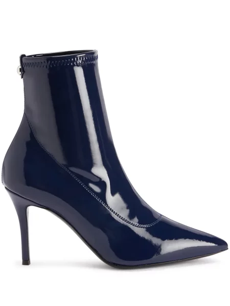 Cizme scurte Giuseppe Zanotti din piele albastru
