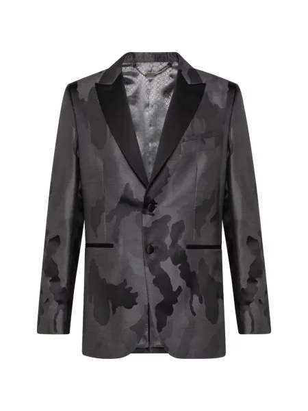Sacou Billionaire cu model camuflaj gri