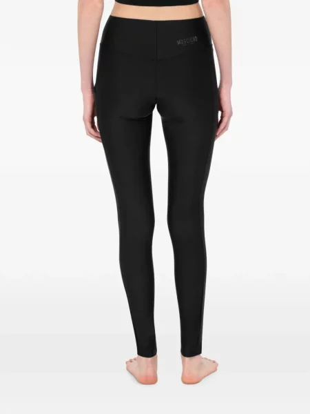 Leggings Moschino cu autograf negru