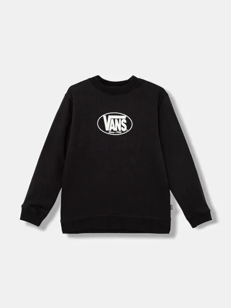Vans Dětská mikina Classic Oval Crew černá