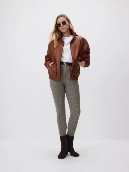 Reserved Spodnie z brązowy