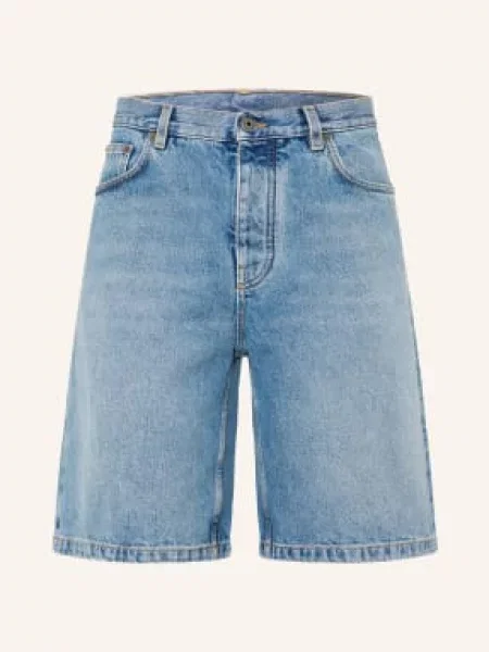 Off-White Džínové Šortky light medium blue bílé