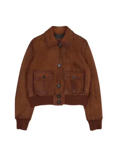 Kurtka skórzana Valstar brązowa