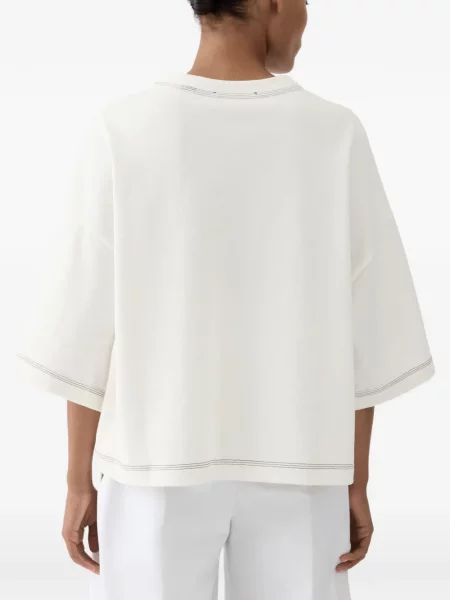 Top Jacquemus alb