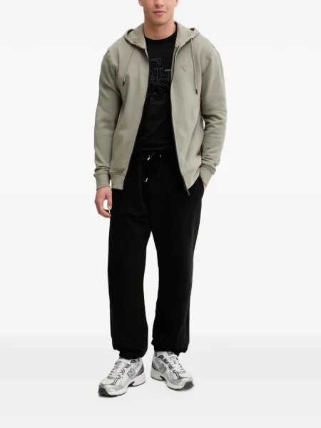 Hoodie Guess με αυτόγραφο πράσινο