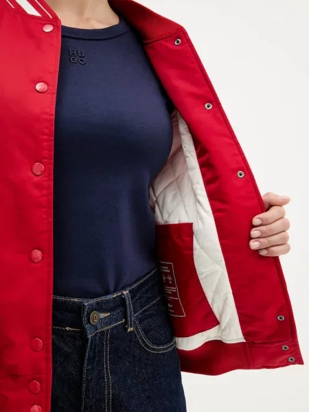 Куртка-бомбер Guess Jeans демісезонна червоний