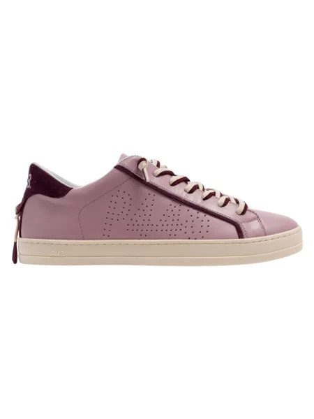 Sneakersy P448 skórzane różowe