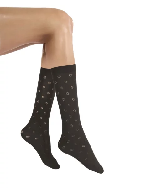 Șosete Wolford din jacard negru