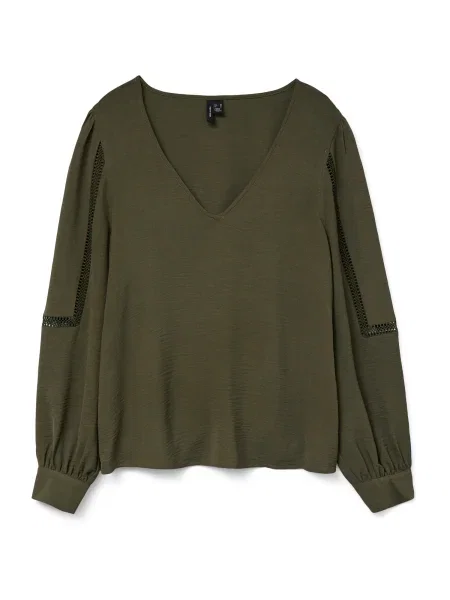 VERO MODA Blúz VMALVA olíva