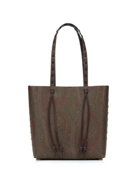 Geantă Etro cu imagine cu model paisley maro