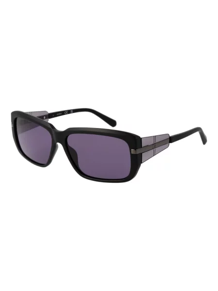 Guess Akcesoria Mężczyzna ONE SIZE Okulary Przeciwsłoneczne w Kształcie Prostokąta z Ochroną UV czarny