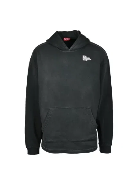 Bluza z kapturem Diesel szara