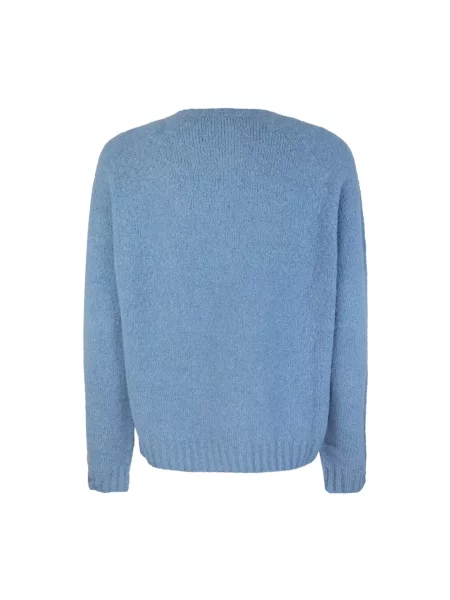 Sweter Weekend Max Mara z alpaki niebieski