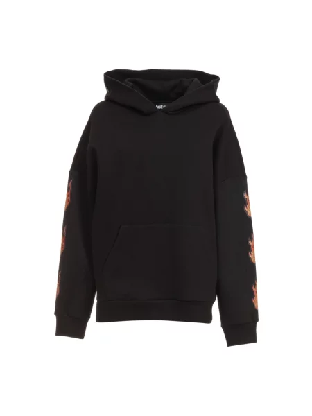Bluza z kapturem Roberto Cavalli z kapturem czarna