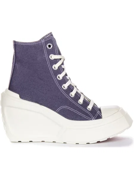 Sneakersy Converse na koturnie fioletowe