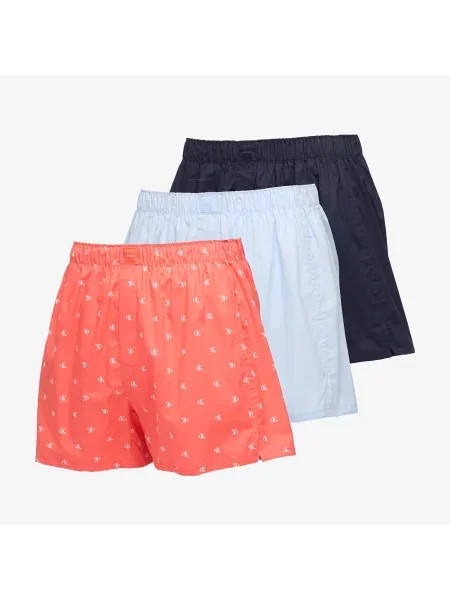 Calvin Klein Underwear Boksarice mornarska / pastelno modra / korala / bela roza